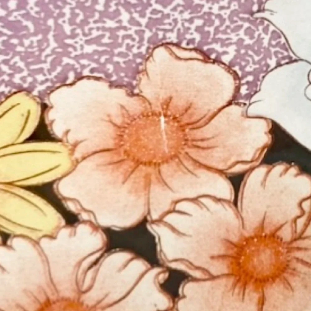 Glass floral vanity trinket tray (1/2)